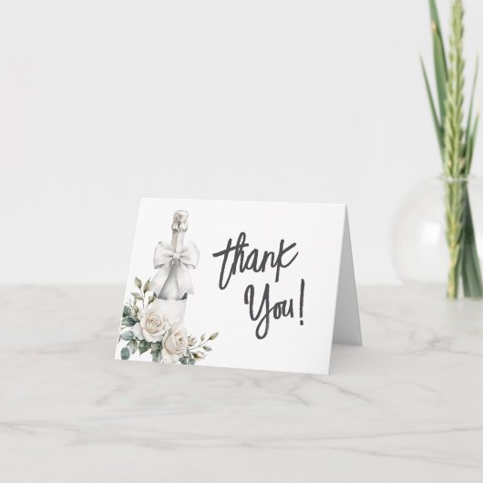 Vouwkaart met dankbetuiging bedankkaart (Voorkant)