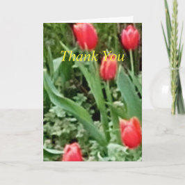 Vouwkaart met dankbetuiging bedankkaart