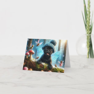 Vouwkaart met dankwoord bedankkaart