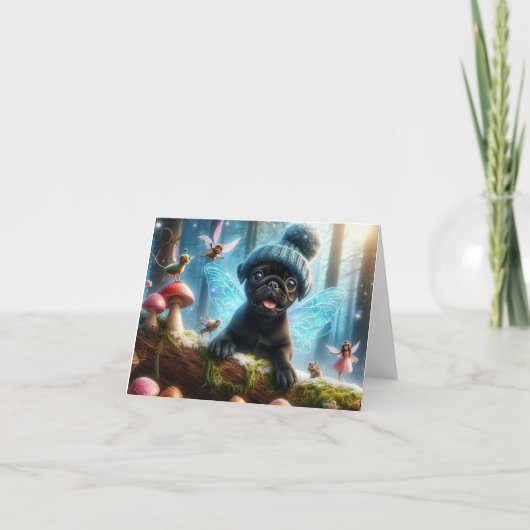 Vouwkaart met dankwoord bedankkaart (Voorkant)