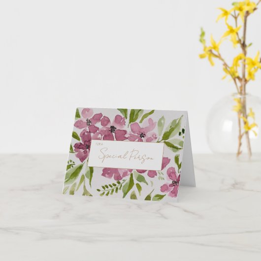 Vouwkaart met groet kaart (Gele Bloem)