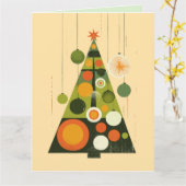 Vouwkaart met groet kaart (Gele Bloem)