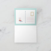 Vouwkaart met groet kaart (Binnen)