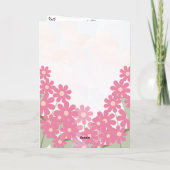 Vouwkaart met groet kaart (Achterkant)