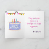 Vouwkaart met groet kaart (Binnen)