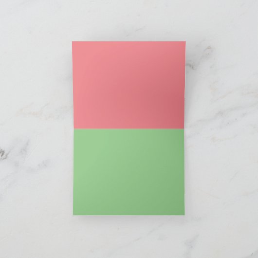 Vouwkaart met groet kaart (Binnen)