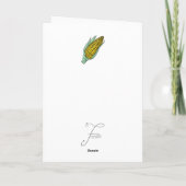 Vouwkaart met groet kaart (Achterkant)