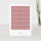 Vouwkaart met groet kaart (Achterkant)