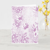 Vouwkaart met kerstwens kaart (Gele Bloem)