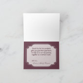 Vouwkaart met veer in het midden Glamour Bedankkaart (Binnen)