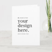 Vouwkaart met verticale indeling | ontwerp-upload  kaart (Voorkant)