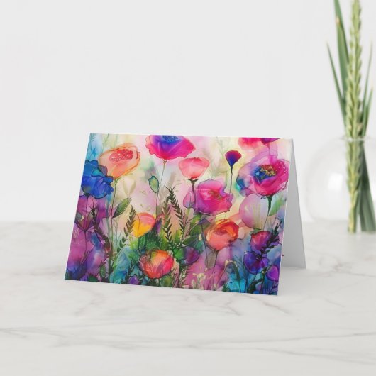 Vouwkaart met wens kaart (Voorkant)