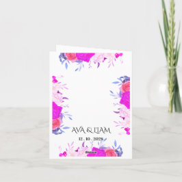 Vouwkaart, Modern Elegant, Bewerkbare Namen