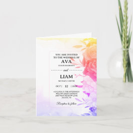 Vouwkaart, Modern Elegant, Bewerkbare Namen