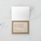 Vouwkaart Trouwkaart Bruid Bruidegom Vogels Bedankkaart (Binnen)