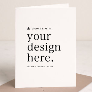 Vouwkaart Verticaal   Ontwerp Upload 5x7 Budget Kaart