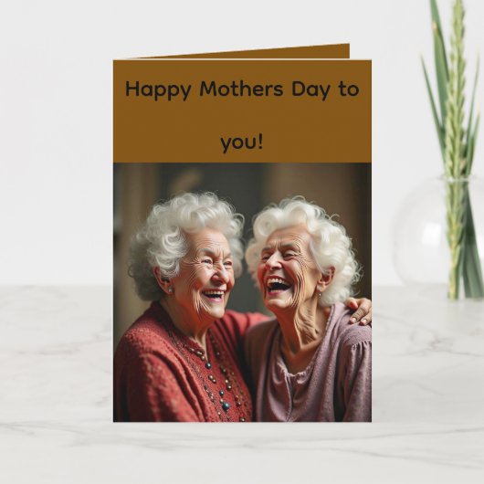 Vouwkaart voor Moederdag Kaart (Voorkant)