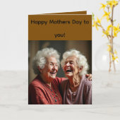 Vouwkaart voor Moederdag Kaart (Gele Bloem)