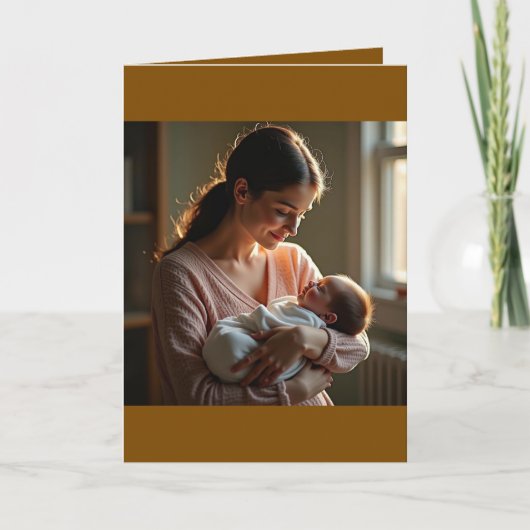 Vouwkaart voor Moederdag Kaart (Voorkant)