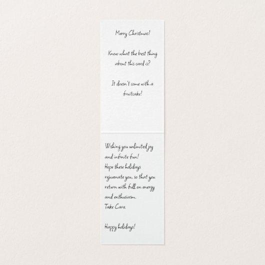  vouwkerstWenskaart Kaart (Binnenkant ongevouwen)