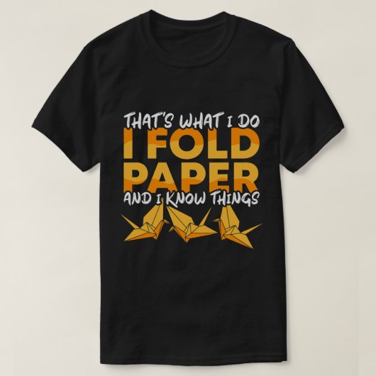 Vouwpapier en Know Things Origami Master Origa T-shirt (Design voorkant)