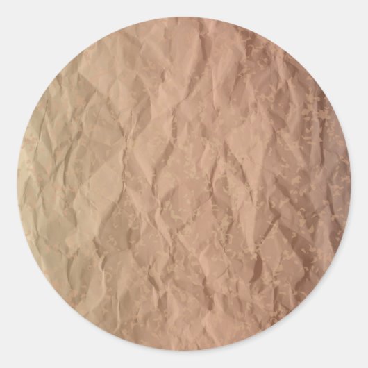 vouwpapier Kaarten in warme kleuren Ronde Sticker (Voorkant)