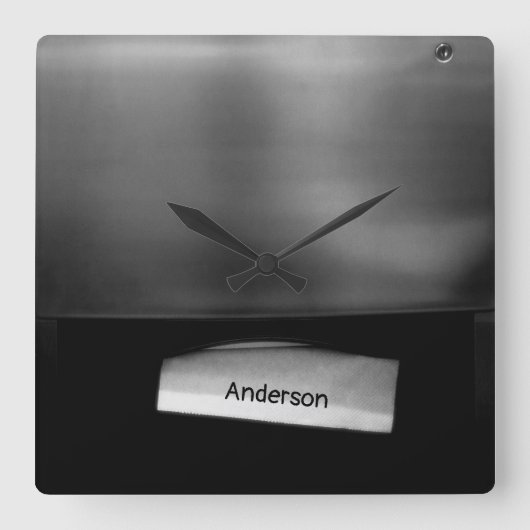 -vouwpapierdoekdispenser vierkante klok (Voorkant)