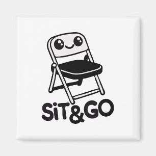 Vouwstoel zit & ga magneet