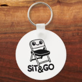 Vouwstoel zit & ga sleutelhanger (Voorkant)