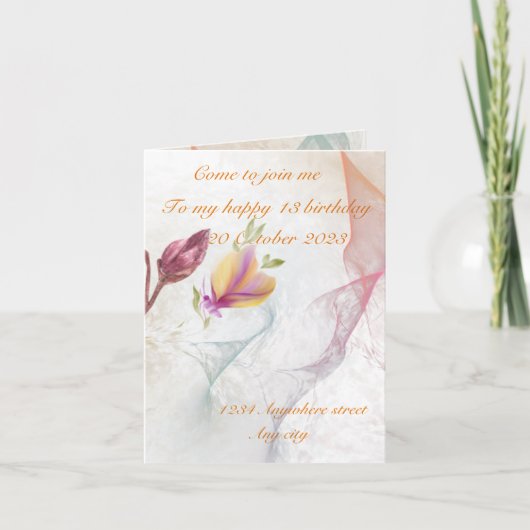 Vouwuitnodiging  (Voorkant)