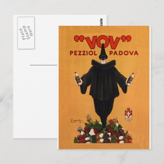 Vov Pezziol Padova ~ Leonetto Cappiello Italië 192 Briefkaart (Voorkant / Achterkant)