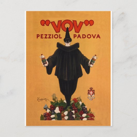 Vov Pezziol Padova ~ Leonetto Cappiello Italië 192 Briefkaart (Voorkant)