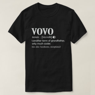 VOVO Definitie Grappig Betekenis Cool Opa Gift T-shirt