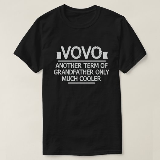 Vovo Definition Funny Betekenis Funny Grandpa Gift T-shirt (Design voorkant)