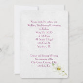 Vow Renewal-florale grens met kolibrie Kaart (Achterkant)