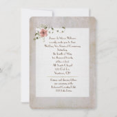 Vow Renewal foto lijst roos bouquet Kaart (Achterkant)