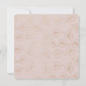 Vow Renewal gold folie leaf op zwarte achtergrond Kaart (Achterkant)