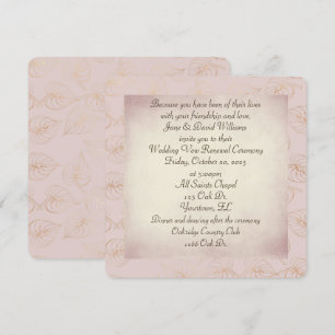 Vow Renewal gold folie leaf op zwarte achtergrond Kaart
