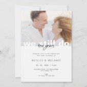Vow Renewal Invitation - We Still Do with Photo Kaart (Voorkant)
