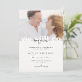 Vow Renewal Invitation - We Still Do with Photo Kaart (Staand voorkant)