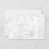 Vow Renewal Silver 25th Jubileum Reception Kaart (Achterkant)