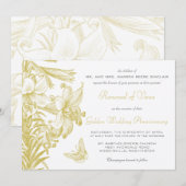 Vow Renewal Silver 25th Wedding Jubileum Kaart (Voorkant / Achterkant)