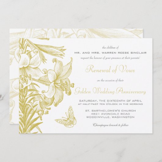 Vow Renewal Silver 25th Wedding Jubileum Kaart (Voorkant / Achterkant)