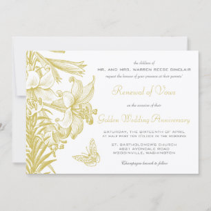 Vow Renewal Silver 25th Wedding Jubileum Kaart