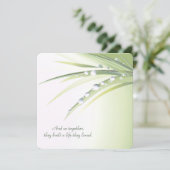 Vow Renewal Wedding dew druppels Kaart (Staand voorkant)