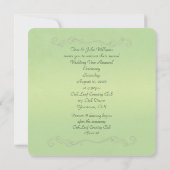 Vow Renewal Wedding dew druppels Kaart (Achterkant)