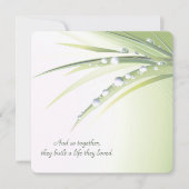 Vow Renewal Wedding dew druppels Kaart (Voorkant)