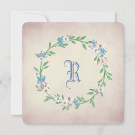 vow-verlenging waterverf met maaltijd en lily kaart