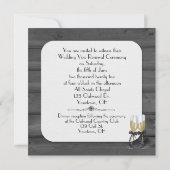 vow vernieuwing - zwart hout met zachte bloemetjes kaart (Achterkant)