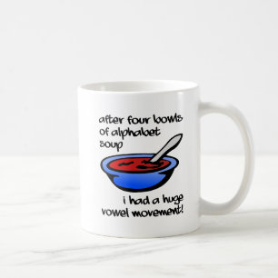 Vowel Movement Funny Mug Koffiemok